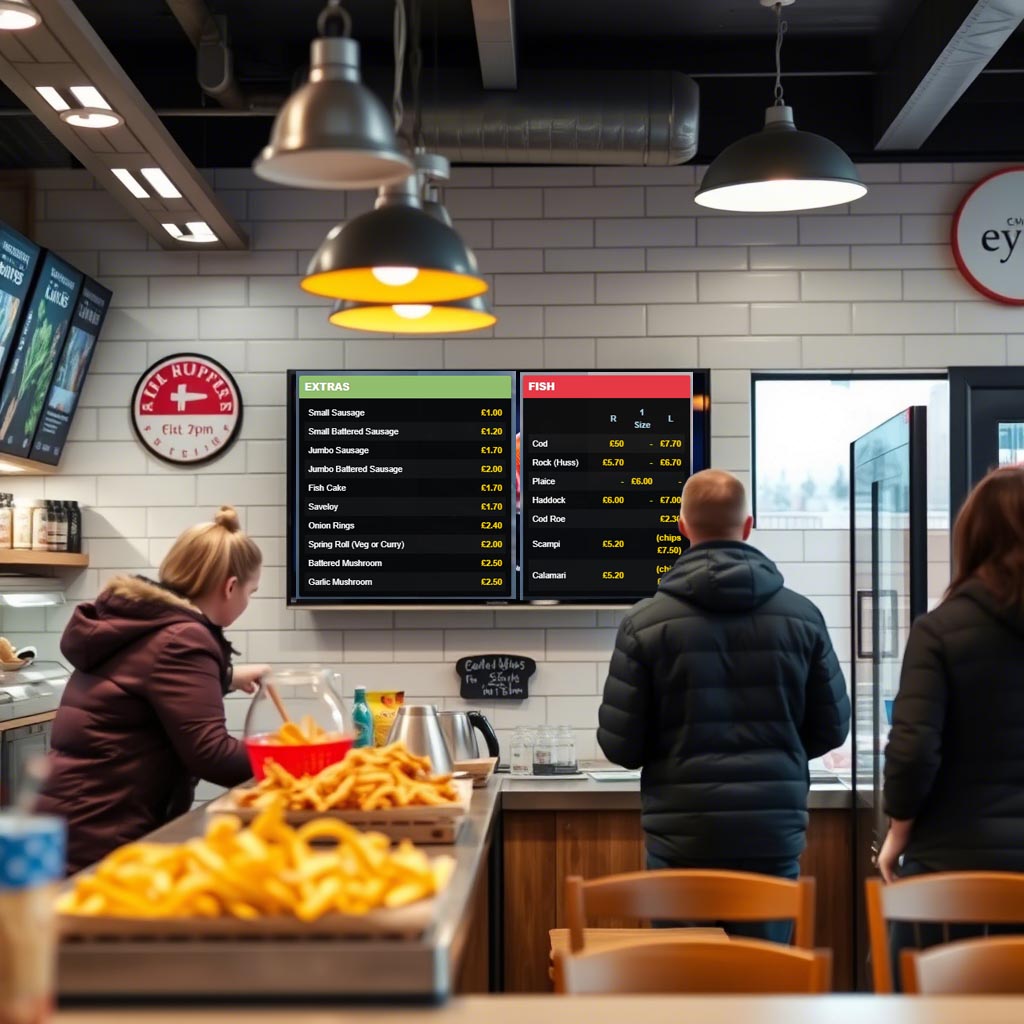 Digital Menu Board Example 4