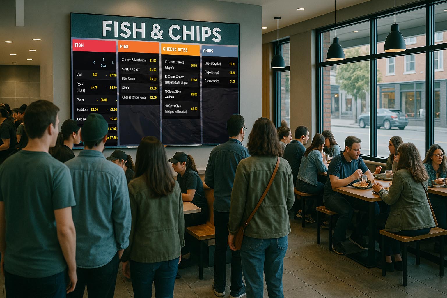 Digital Menu Board Example 1